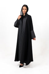 BLACK TRENDY SOALON OPEN ABAYA