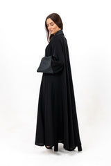 BLACK TRENDY SOALON OPEN ABAYA