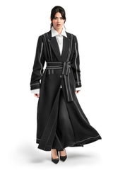 BLACK PLAIN NESREEN OPEN ABAYA