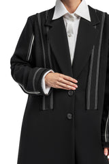 BLACK PLAIN NESREEN OPEN ABAYA