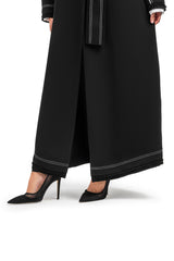 BLACK PLAIN NESREEN OPEN ABAYA
