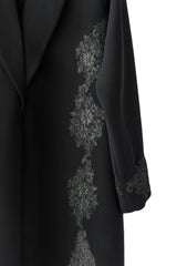 BLACK EMBROIDRY ROLEX CLOSE ABAYA