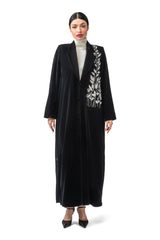BLACK EMBROIDREY BLAZER CLOSE ABAYA