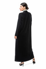 BLACK EMBROIDREY BLAZER CLOSE ABAYA