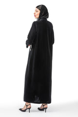 BLACK EMBROIDREY BLAZER CLOSE ABAYA