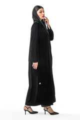 BLACK EMBROIDREY BLAZER CLOSE ABAYA