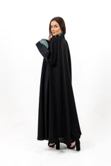 BLACK TRENDY SOALON OPEN ABAYA