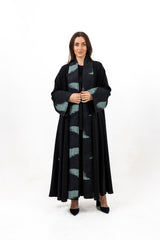 BLACK TRENDY SOALON OPEN ABAYA