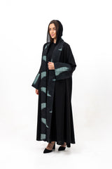 BLACK TRENDY SOALON OPEN ABAYA