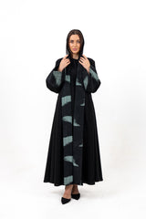 BLACK TRENDY SOALON OPEN ABAYA