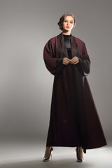 SIAM SWAROVSKI FINE ROCKS JACQUARD OPEN ABAYA.