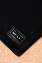 BLACK VELVET PLAIN BUTTONED ABAYA.