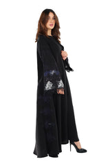 MULTI LAYERS DANTEL SLEEVE CLOSED ABAYA