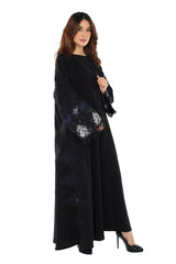 MULTI LAYERS DANTEL SLEEVE CLOSED ABAYA