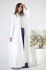 WHITE HAND EMBRODERED BLAZER SHATOON ABAYA