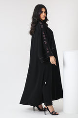 BLACK EMBROIDERED SOALAN ABAYA