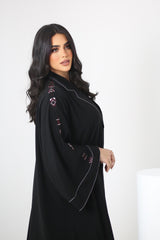 BLACK EMBROIDERED SOALAN ABAYA