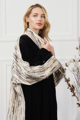 BLACK CREAM VELVET BLAZER CUT OPEN ABAYA