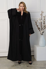 BLACK VELVET SOALON BLAZER CUT ABAYA