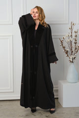 BLACK VELVET SOALON BLAZER CUT ABAYA