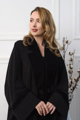 BLACK VELVET SOALON BLAZER CUT ABAYA