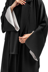 BLACK PLAIN  YASMIN OPEN ABAYA