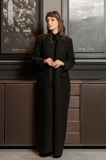 Rolex With Velvet Blazer Abaya Trendy