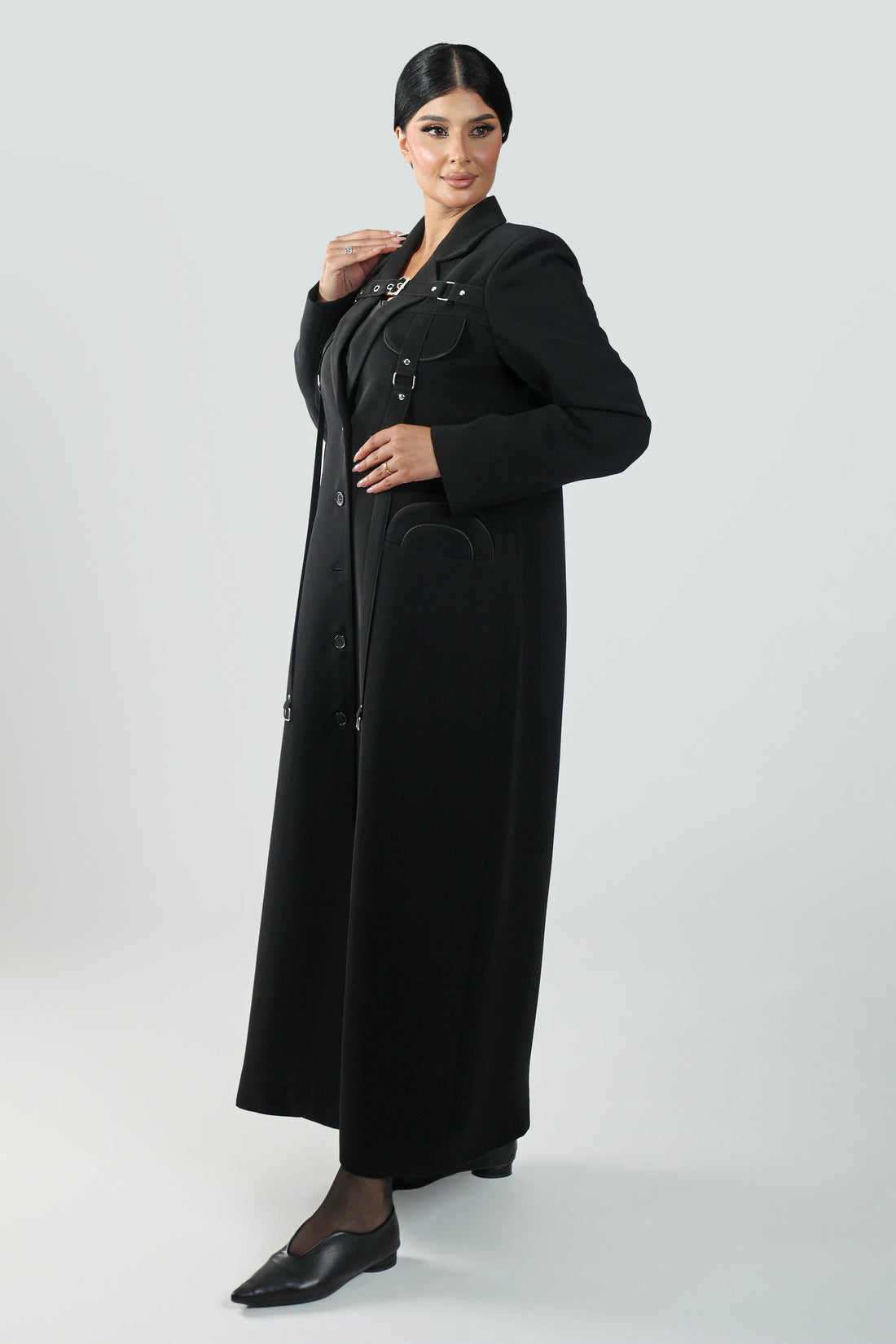 Rolex Blazer Abaya with Pockets