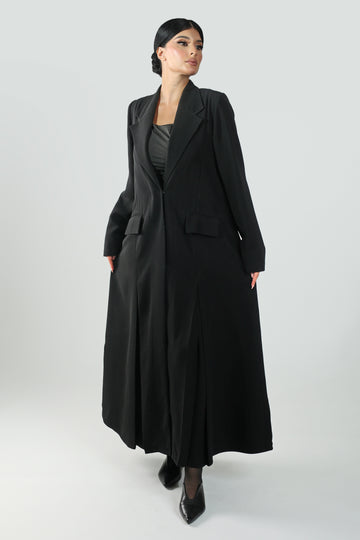 عباية بليزر كوبا بجيوب وكسرات 