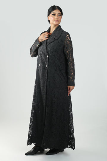 Abaya Raw French Lace