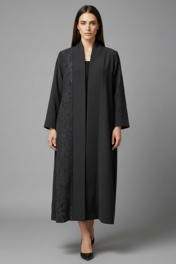 Crepe Abaya open Trendy
