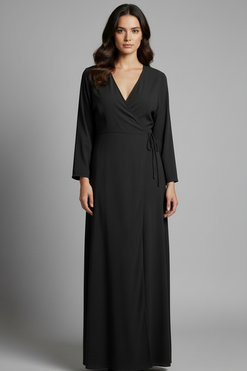 Crepe Abaya Open Trendy