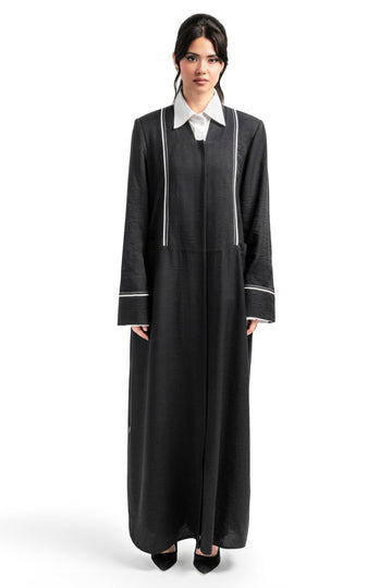 عباية سوداء تريندي روز