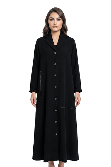 Cuba close Abaya with button Trendy