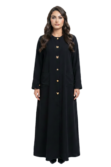 Cuba close Abaya with button Trendy